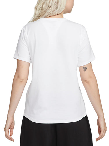 T-shirt Donna Nike - T-Shirt Sportswear Club Essentials - Bianco