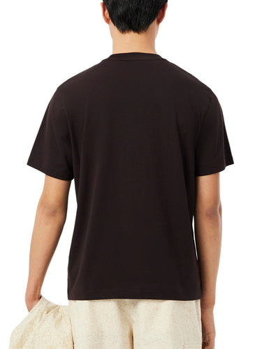 T-shirt Uomo Lacoste - T-Shirt In Cotone - Marrone