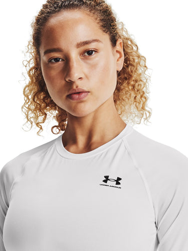 Maglie a manica lunga Donna Under Armour - Maglia A Maniche Lunghe A Compressione - Bianco