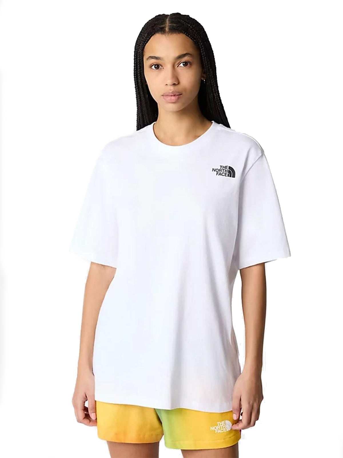 T-shirt Donna The North Face - T-Shirt Relaxed Redbox - Bianco