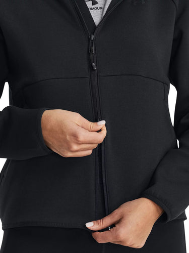 Felpe Donna Under Armour - Maglia Ua Unstoppable Fleece Full-Zip - Nero