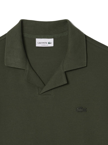 Polo Uomo Lacoste - Polo In Piquet Senza Bottoni - Verde