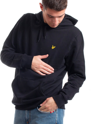 Felpe con cappuccio Uomo Lyle & Scott - Brushed Back Hoodie Sweatshirt - Nero