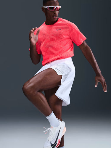 T-shirt Uomo Nike - T-Shirt Da Running A Manica Corta In Dri-Fit - Rosso