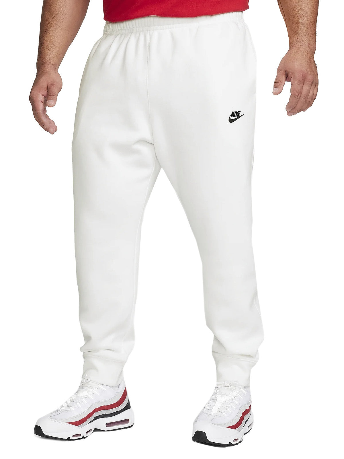 Pantaloni Uomo Nike - Sportswear Club Fleece Joggers - Bianco
