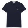 T-shirt Uomo Lacoste - T-Shirt A Girocollo In Jersey Di Cotone Pima - Blu