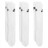 Calze Unisex Nike - Calze Sportswear Everyday Essential - 3 Paia - Bianco
