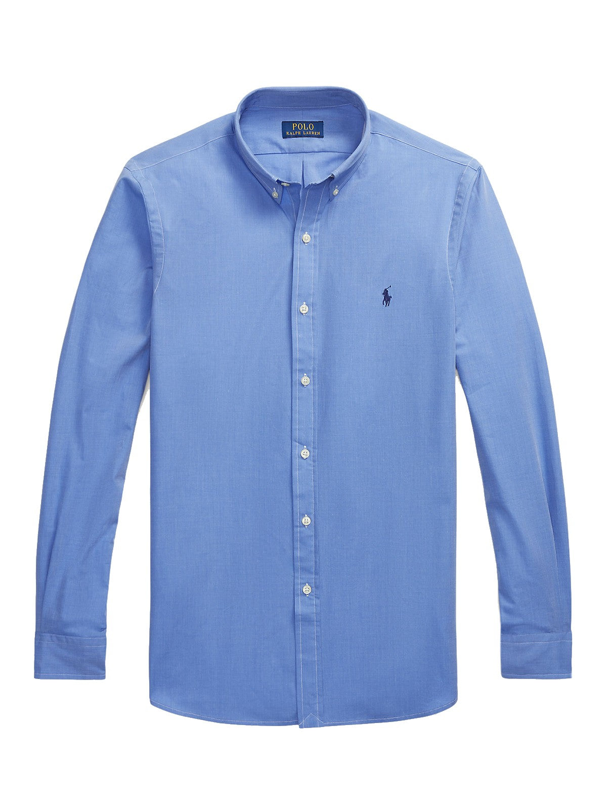 Camicie casual Uomo Ralph Lauren - Camicia In Popeline Stretch Slim-Fit - Blu