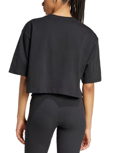 T-shirt Donna Adidas - Essential Crop Tee - Nero