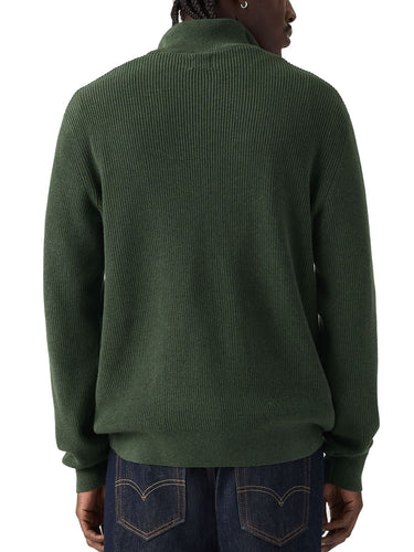 Maglioni Uomo Levi's - Maglione Mezza Zip Naval Academy - Verde