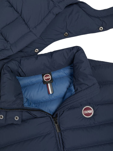 Gilet Uomo Colmar - Gilet Con Cappuccio Staccabile - Blu