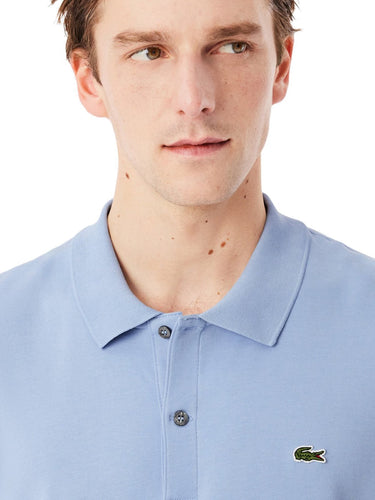 Polo Uomo Lacoste - Polo Regular Fit In Cotone Pima Lacoste - Celeste