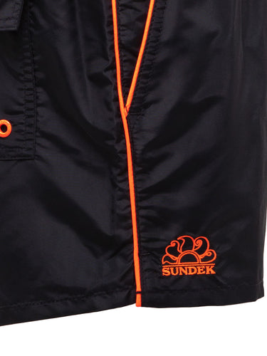 Pantaloncini e calzoncini Uomo Sundek - Costume Da Bagno Coltrane A Vita Elasticata Iconic - Nero