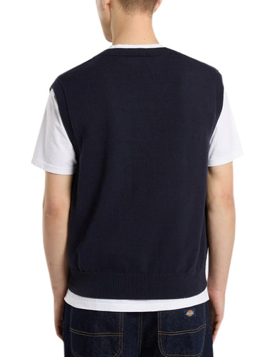 Gilet Uomo Dickies - Gilet In Maglia Summerdale - Blu
