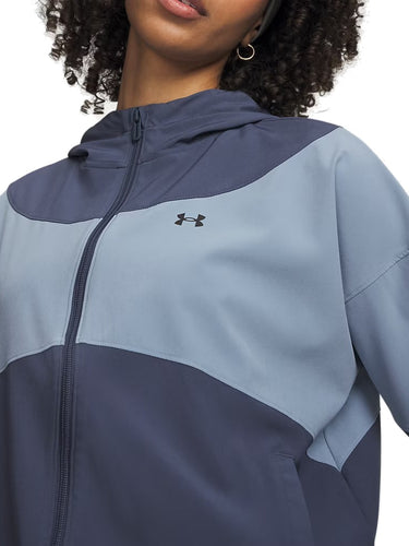 Giacche Donna Under Armour - Giacca Ua Rival Woven - Azzurro