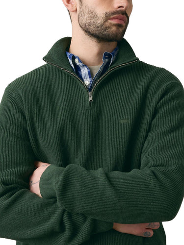 Maglioni Uomo Levi's - Maglione Mezza Zip Naval Academy - Verde