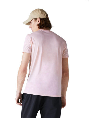 T-shirt Uomo Lacoste - T-Shirt A Girocollo In Jersey Di Cotone Pima - Rosa
