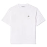 T-shirt Donna Lacoste - T-Shirt Relaxed Fit In Jersey Di Cotone Pima - Bianco