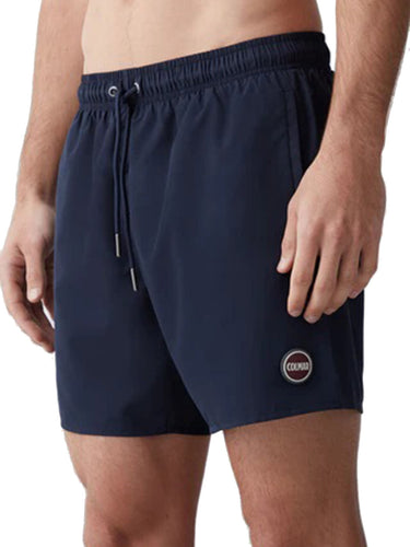 Pantaloncini e calzoncini Uomo Colmar - Costume Tinta Unita Con Vita Elasticizzata - Blu