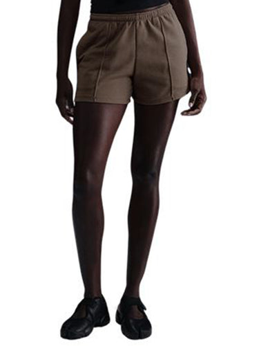 Pantaloncini Donna Nike - Short In French Terry A Vita Media - Marrone