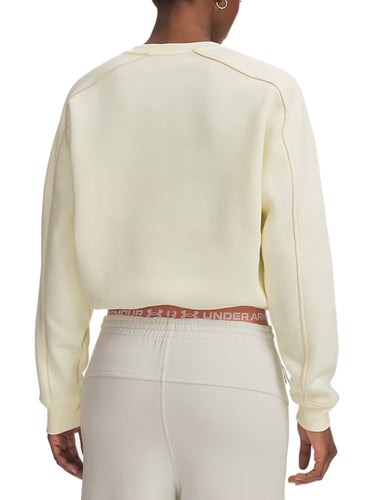 Giacche Donna Under Armour - Giacca Rival Shimmer Crew - Beige