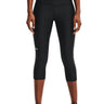 Capris Donna Under Armour - Capri Heatgear® No-Slip Waistband - Nero