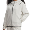 Felpe Donna Under Armour - Maglia Ua Unstoppable Fleece Full-Zip - Bianco