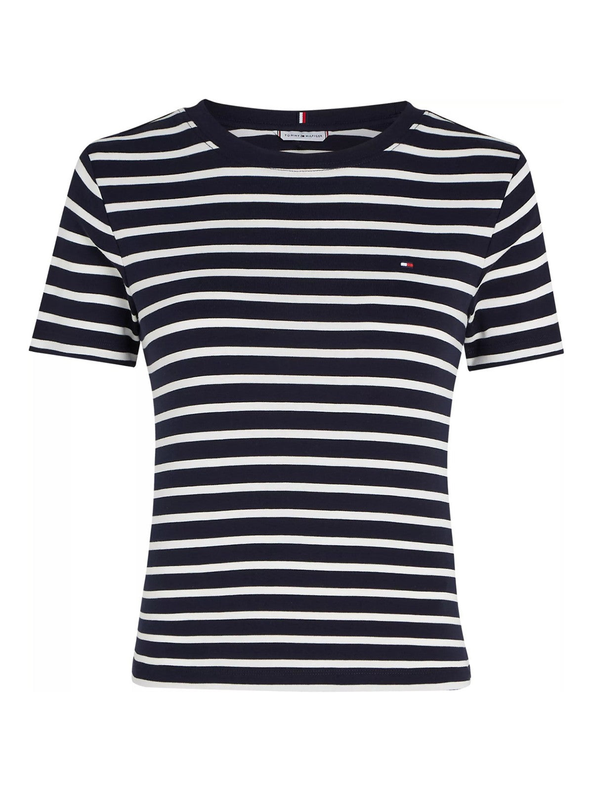 T-shirt Donna Tommy Hilfiger - T-Shirt Slim Fit - Blu