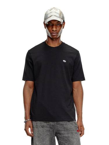 T-shirt Uomo Diesel - T-Adjust-Doval-Pj - T-Shirt Con Patch Oval D - Nero