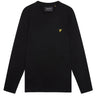 T-shirt Uomo Lyle & Scott - Plain Long Sleeve T-Shirt - Nero