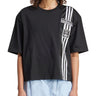 T-shirt Donna Adidas - Crop Tee - Nero