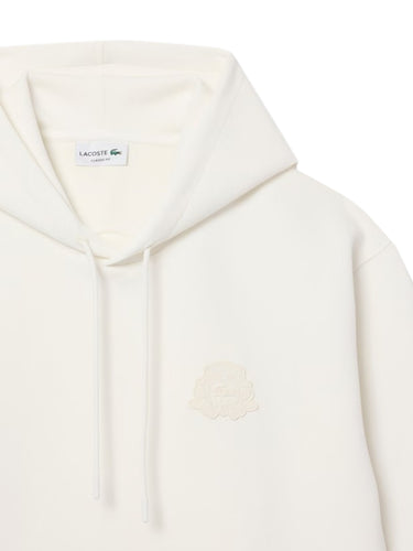 Felpe senza cappuccio Uomo Lacoste - Felpa Con Cappuccio E Stemma - Bianco