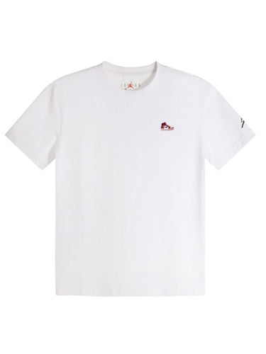 T-shirt Ragazzi Unisex Jordan - T-Shirt Con Toppa Jordan - Bianco