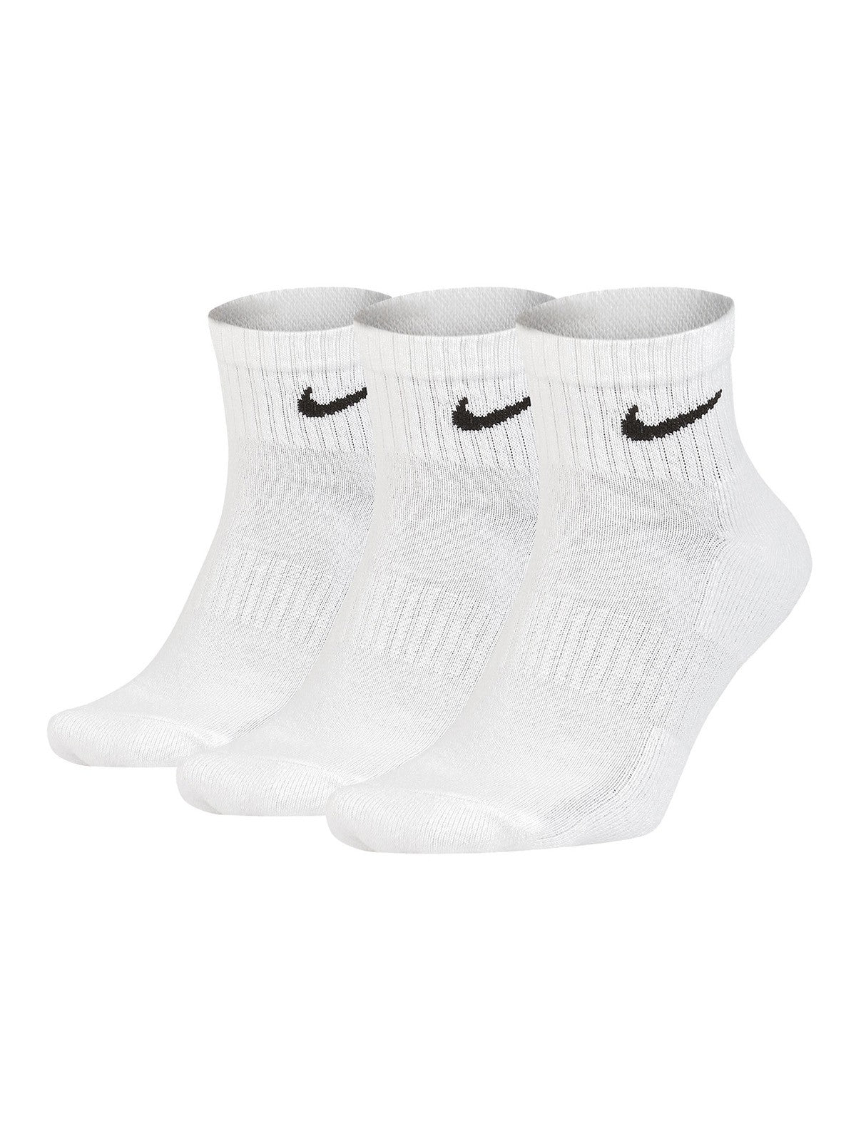 Calze Unisex Nike - Everyday Cushion Ankle Socks - 3 Pack - Bianco