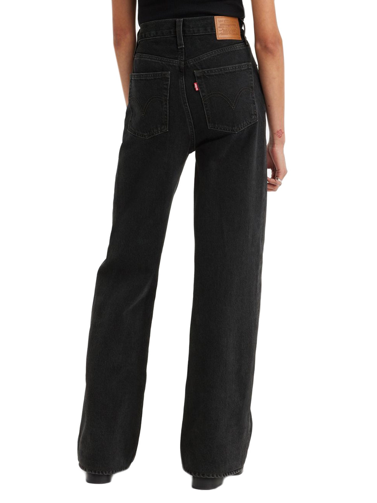 Jeans Donna Levi's - Ribcage Wide Leg H223 Jeans - Rosie Posie - Nero