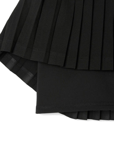 Gonne Donna Lacoste - Gonna Da Tennis Ultra Dry Con Fodera - Nero