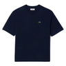 T-shirt Donna Lacoste - T-Shirt Relaxed Fit In Jersey Di Cotone Pima - Blu