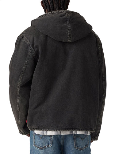 Giacche Uomo Levi's - Giacca Deck Hoodie Sherpa - Nero