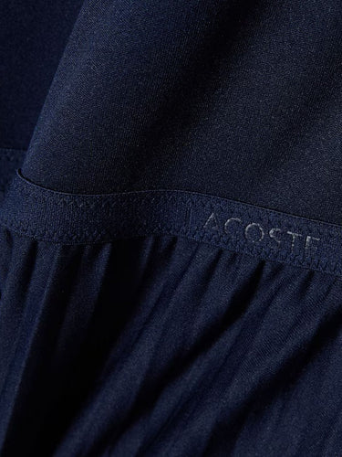 Vestiti casual Donna Lacoste - Abito Lungo Plissettato - Blu