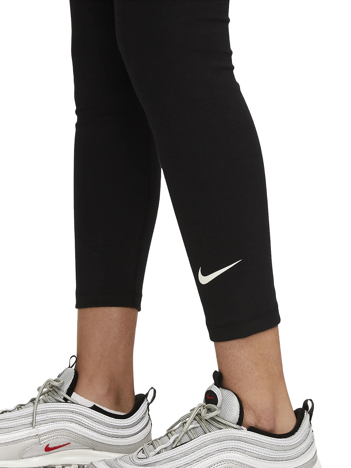 Leggings Donna Nike - Sportswear Classics Leggings A 7/8 A Vita Alta - Nero