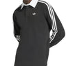 Felpe senza cappuccio Uomo Adidas - Polo 3 Stripes Rugby Long Sleeve - Nero