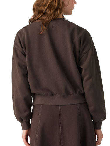 Felpe senza cappuccio Donna Levi's - Felpa Vintage Boxy H225 - Marrone
