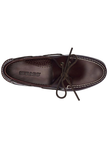 Scarpe da barca Uomo Sebago - Docksides Portland Waxed - Marrone