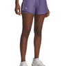 Pantaloncini Donna Under Armour - Shorts Ua Tech Play Up 2In1 - Viola