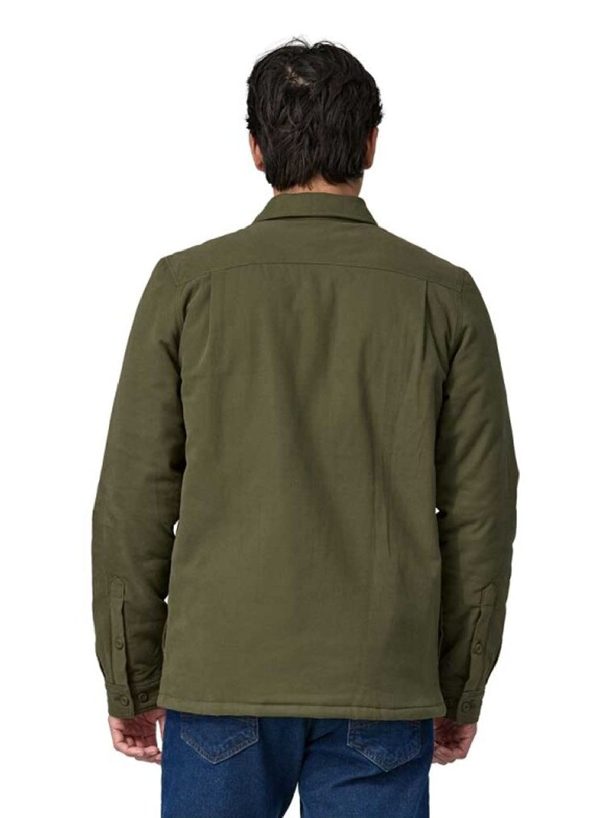 Giacche Uomo Patagonia - Insulated Organic Cotton Midweight Fjord Shirt - Verde