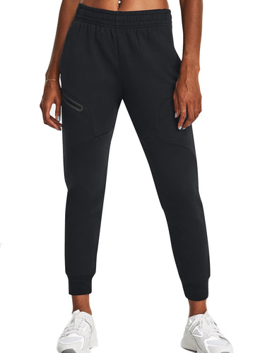 Pantaloni Donna Under Armour - Jogger Ua Unstoppable Fleece - Nero