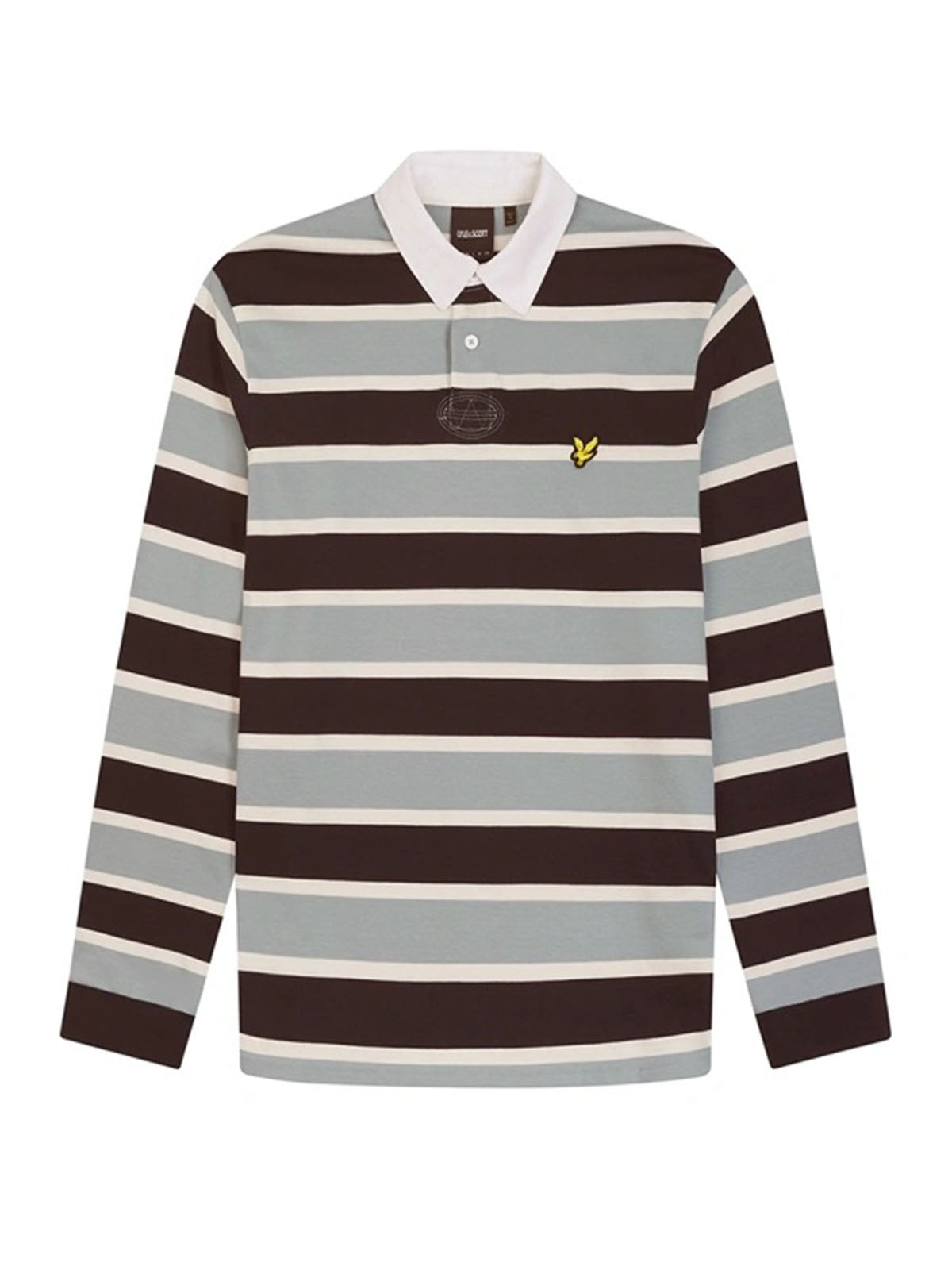 Polo Uomo Lyle & Scott - Stipe Rugby Shirt - Blu
