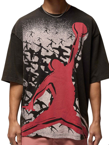 T-shirt Uomo Nike - T-Shirt Jordan Reissue Oversize - Nero