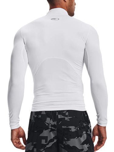 Maglie Uomo Under Armour - Maglia Coldgear® Compression Mock - Bianco