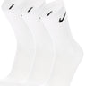 Calze Unisex Nike - Calze Everyday Lightweight Crew - 3 Paia - Bianco